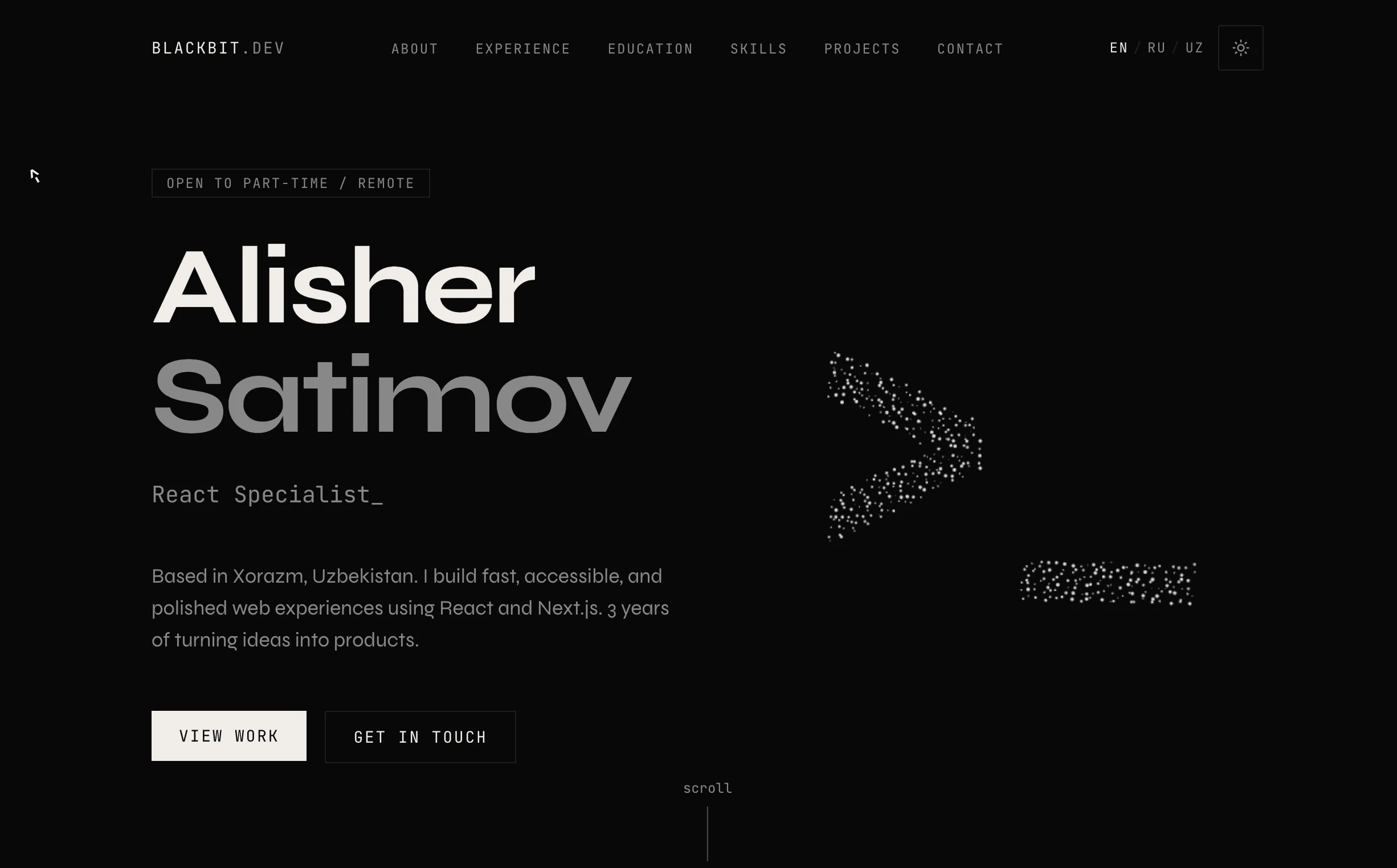 blackbit.dev preview